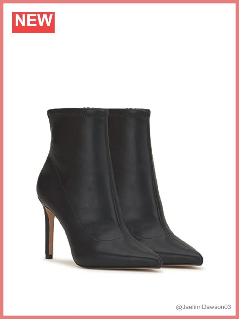 Pointed Toe Stiletto Heel Pull-On Ankle Bootie, Faux Leather, Fall Fashion